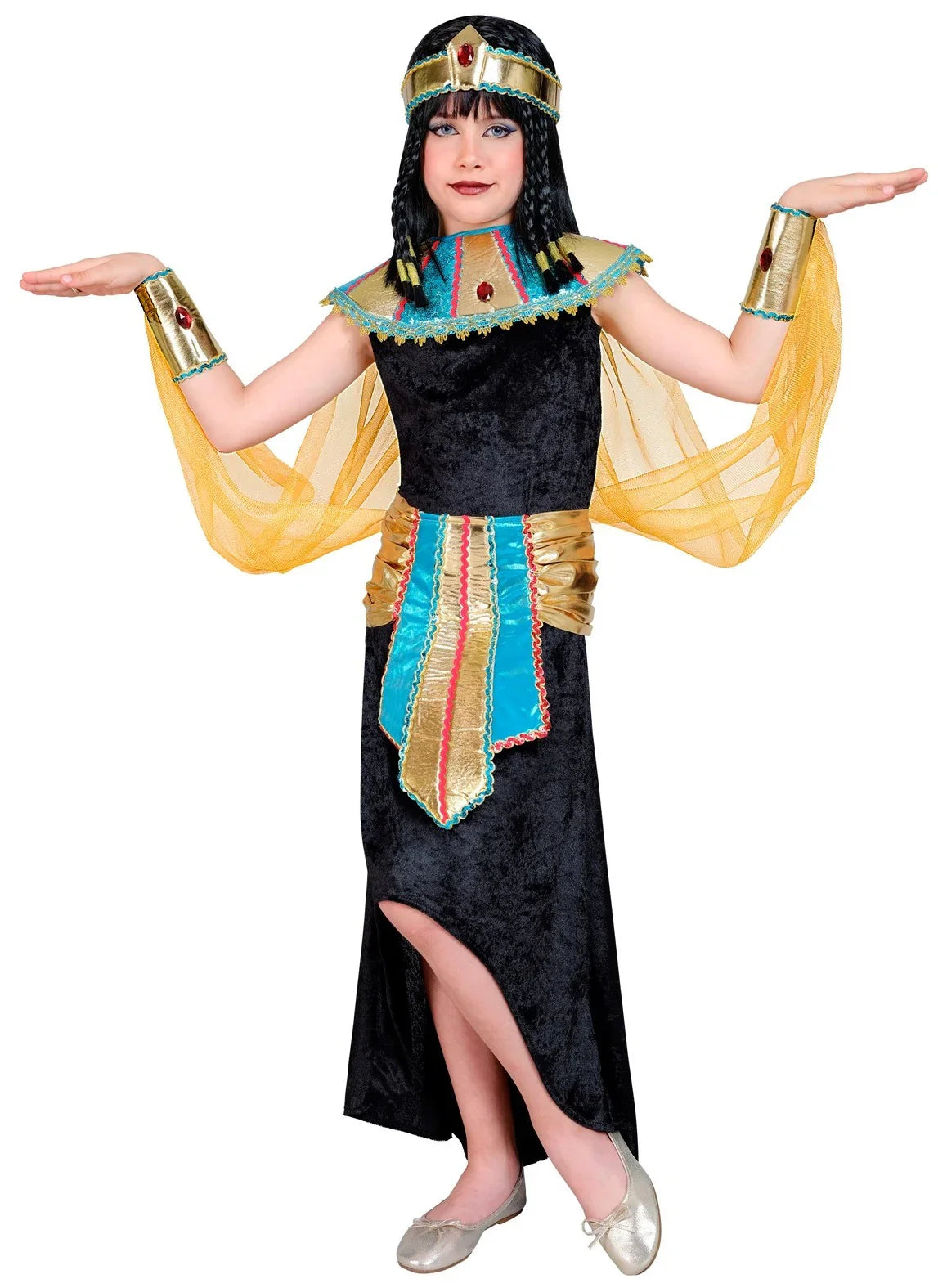 Disfraz de Faraona Egipcia Nefertiti para Niña Egipcios Infantiles Widmann